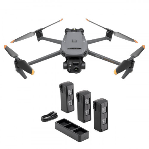 Квадрокоптер DJI Mavic 3 Thermal с модулем RTK-Modul с комплектом GNSS-приёмником RGK SR1 с контроллером RGK SC100 и вехой RGK GLS 25