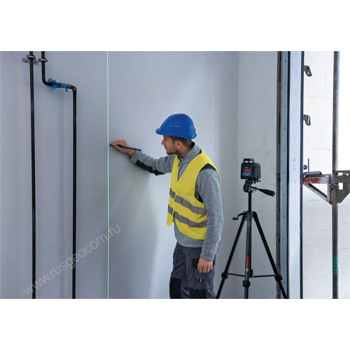 Лазерный уровень Bosch GLL 2-20 G с калибровкой + LB 10 + DK 10 с зеленым лучом