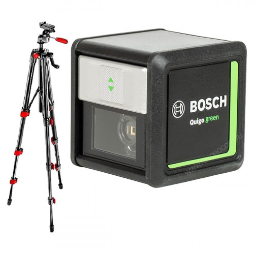 Лазерный нивелир Bosch Quigo Green с калибровкой со штативом