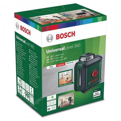 Лазерный уровень Bosch UniversalLevel 360 с калибровкой + штанга TP 320
