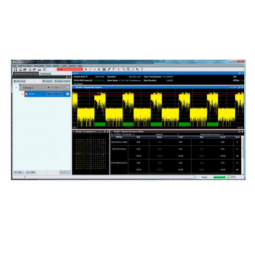 Измерения стандарта IEEE 802.11a/b/g RohdeSchwarz VSE-K91 для анализаторов спектра и сигналов