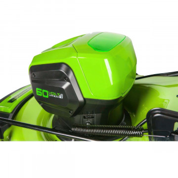 Аккумуляторная газонокосилка самоходная Greenworks GD60LM46SP бесщеточная 60V с АКБ 2 Ач + ЗУ 10А двойное