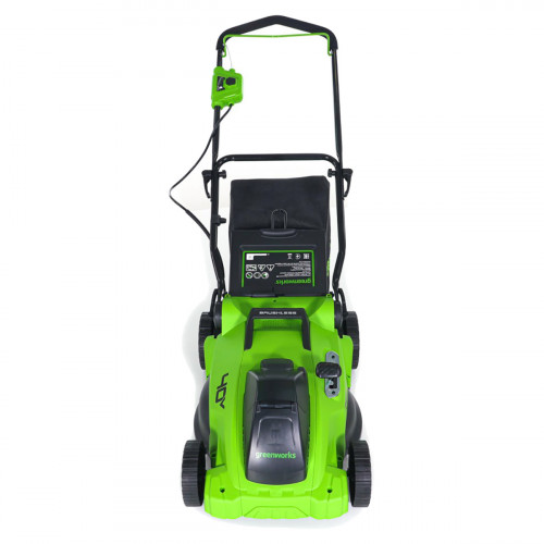 Аккумуляторная газонокосилка Greenworks GD40LM16X бесщеточная 40V с АКБ 2 Ач + ЗУ 5А быстрое