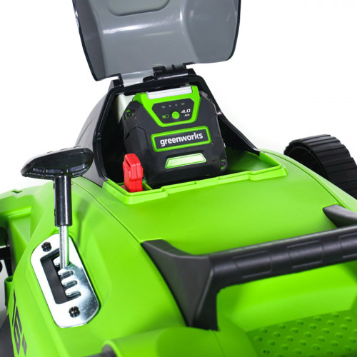 Аккумуляторная газонокосилка Greenworks GD40LM16X бесщеточная 40V с АКБ 2 Ач USB + ЗУ 2А