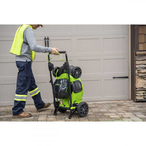 Аккумуляторная газонокосилка самоходная Greenworks GC82LM51SP2 бесщеточная 82V с АКБ 2.5 Ач + ЗУ 4А