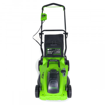 Аккумуляторная газонокосилка Greenworks GD40LM16X бесщеточная 40V с АКБ 2 Ач + ЗУ 2А