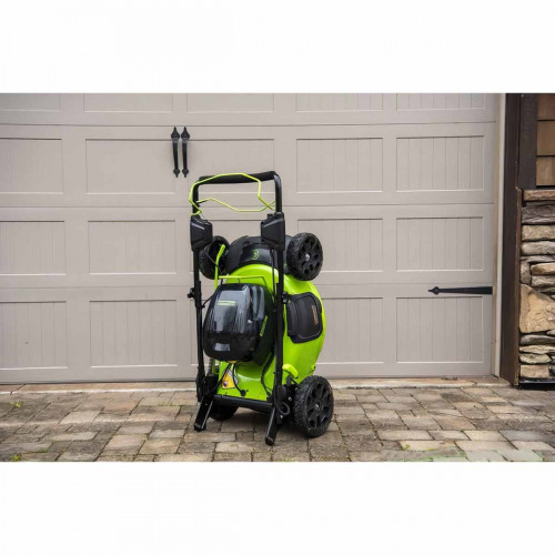 Аккумуляторная газонокосилка самоходная Greenworks GC82LM51SP2 бесщеточная 82V с АКБ 2.5 Ач + ЗУ 4А