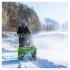 Снегоуборщик аккумуляторный самоходный Greenworks GD82ST56 бесщеточный 82V с 3хАКБ 5 Ач + ЗУ 24А