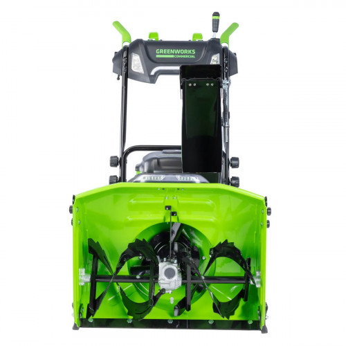 Снегоуборщик аккумуляторный самоходный Greenworks GD82ST56 бесщеточный 82V с 3хАКБ 2.5 Ач + ЗУ 4А