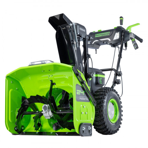 Снегоуборщик аккумуляторный самоходный Greenworks GD82ST56 бесщеточный 82V с 3хАКБ 8 Ач без ЗУ
