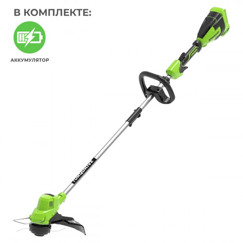Аккумуляторный триммер Greenworks GD40LT 40V с АКБ 4 Ач без ЗУ