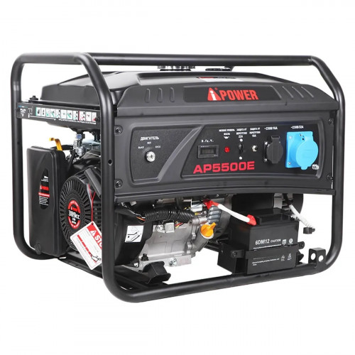 Бензиновый генератор A-iPower Lite AP5500E + блок автозапуска A-iPower 400 В 25 А + транспортировочный комплект A-iPower S