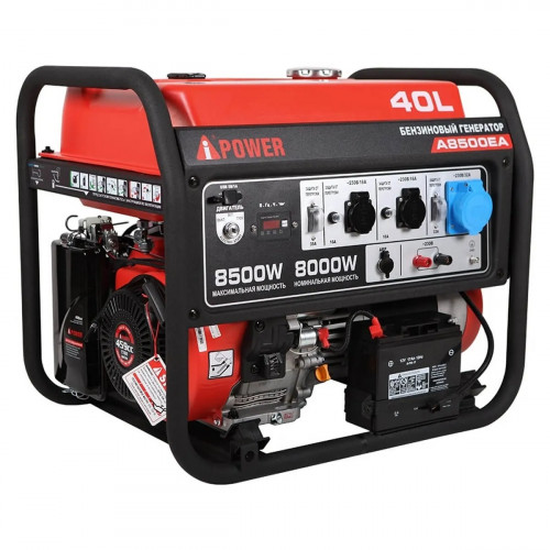 Бензиновый генератор A-iPower A8500EA + блок автозапуска A-iPower 400 В 25 А + транспортировочный комплект A-iPower L