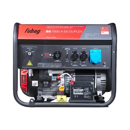 Бензиновый генератор FUBAG BS 7500 A ES DUPLEX