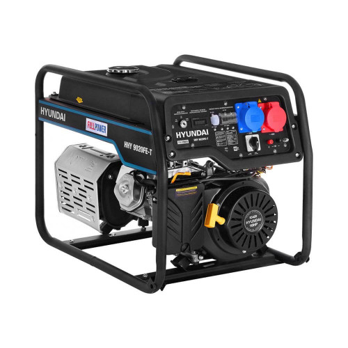 Бензиновый генератор Hyundai HHY 9020FE-T + транспортировочный комплект HOME Serie 5020-9020