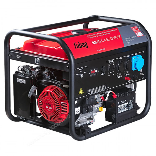 Бензиновый генератор FUBAG BS 8500 A ES DUPLEX в тихом зимнем кожухе 1200 RAL 7024