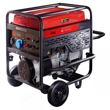 Бензиновый генератор FUBAG BS 11000 A ES в тихом зимнем кожухе 1600 RAL 8019