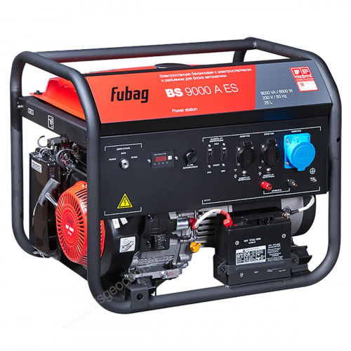 Бензиновый генератор FUBAG BS 9000 A ES в супертихом зимнем кожухе 1400SS RAL 7035